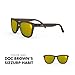 goodr RUNNING SUNGLASSES - No Slip, No Bounce, UV Polarized (Doc Brown's Sizzurp Habit, Gold)