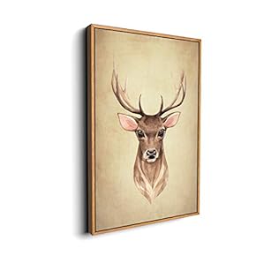 Canvas Wall Art for Living Room, Bedroom Animal Portrait Framed Canvas Prints for Home Decoration Ready to Hang - 16x24 inches
