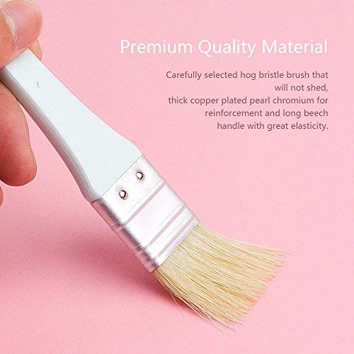 MIYA Gouache Paint Kit, 18 Colors x 30ml Paint Set & 10 Pieces Hog Bristle Paint Brushes, Unique Jelly Cup Design with Portable Case Gouache, Perfect for Oil, Acrylic Painting & More (Mint Green) - Thumbnail 7