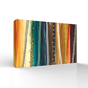 Wall26-Canvas Wall Art-Abstract Colorful Lines-Giclee Painting Wall Art for Bedroom Living Room Home Decoration - 12x18 inches