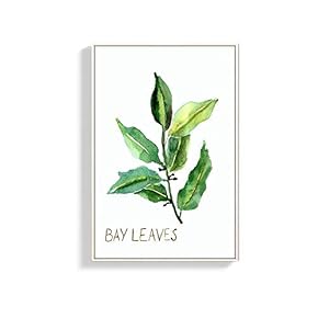 Framed Canvas Wall Art for Living Room, Bedroom Bay Leaves Canvas Prints for Home Decoration Ready to Hang - 16x24 inches