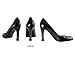 Heel Tip Replacement Cap & Wrap - 2 Pairs (Small, Medium)