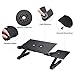 Cozy Desk Portable Laptop Stand for Computer,ORAF Cool Desk Portable Adjustable Aluminum Laptop Stand/Desk/Table TV Bed Table with Cooling Fans Mouse Pad Mount-Notebook-MacBook-Light Weight