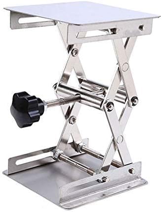 Lab Jack Stainless Steel Scientific Lab Lifting Platform Stand Rack Scissor Lab Lifter 4" x 4"
