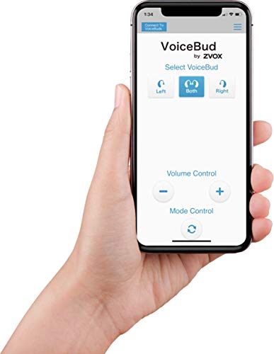 ZVOX VoiceBud VB20 Hearing Amplifier with Two-Microphone NoiseBlocker Technology, App Control (Champagne Left) - Thumbnail 6