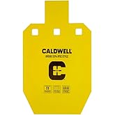 Caldwell High Caliber AR500 Steel, 33% IPSC Steel Target, 3/8 Inch Thickness, Rifle Rated for Precision Practice, Yellow, One