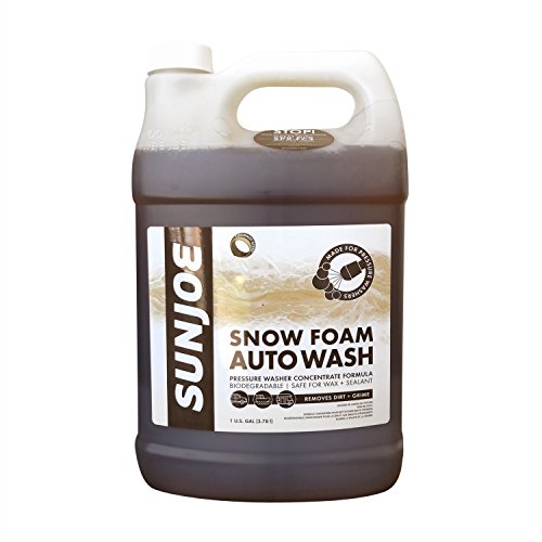 Sun Joe SPX-FCS1G-COC Premium Snow Foam Coconut Scent Car Wash Soap & Cleaner, 1 Gallon