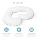 Restorology Full 60-Inch Body Pregnancy Pillow - Maternity & Nursing Support Cushion and Body Pillow with Washable Cover