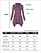 Hibelle Women's Long Sleeve Cowl Neck Asymmetrical Hem Casual Pullover Tunic Tops with Pockets