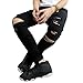 L’asher Men’s Slim Fit Zipper Ripped Black Stretch Skinny Casual Pants Trousers
