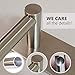 Songtec Adhesive Towel Bar 12inch Brushed, Stick On Bath Towel Rack Easy Install, NO Drilling on Walls, Premium SUS304 Stainless Steel - Brushed