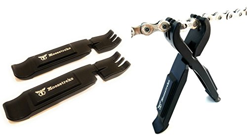 Moosetreks 2 in 1 Bike Tire Levers + Master Link Chain Pliers | Premium Swiss Engineering Plastic
