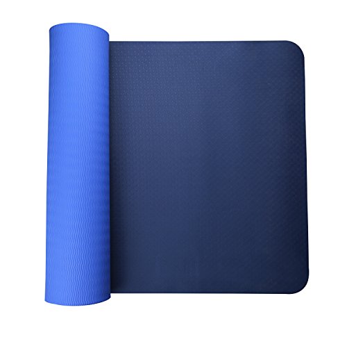Gobuy 1/4″ Thick TPE Lightweight Extra Long Anti-Slip Yoga Mat For Pilates, Exercise, and Meditation(6mm)