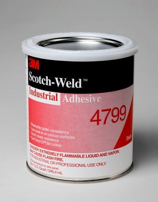3M 4799 Black Industrial Adhesive 1 Quart 9 413unMvP0wL