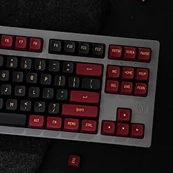 Mintcaps Red Black Keycaps Set MSA Profile