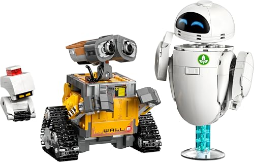 LEGO ǀ Disney and Pixar Wall-E und EVE - Modellbau für Erwachsene - aus Steinen gebaute Roboter mit M-O & Hal Figuren - DIY Deko - Sammlerstück & Geschenk für Fans - 43279 10