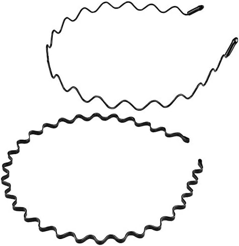 メンズ カチューシャ 鉄 波型 ヘアバンド メタルヘッドバンド 男女兼用 髪飾り 前髪 洗顔