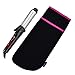 BCP Neoprene Curling Iron Holder Flat Iron Curling Wand Travel Cover Case Bag Pouch (Black)