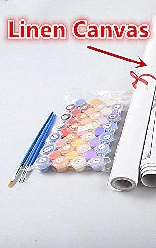 YEESAM ART Paint by Numbers for Adults Beginners Wolf Eagle 16x20 inch Linen Canvas Acrylic DIY Number Painting Kits Wall Art Decor Gifts - Image 3