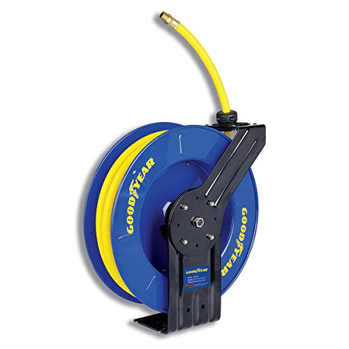 GOODYEAR AirHoseReel Retractable 3/8" Inch x 65' Feet Extra Long