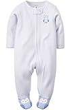Carters Baby Girls Cotton Sleep & Play (9 Months, Blue Owl)
