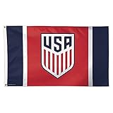SOCCER US Soccer - National Team 12829115 Deluxe Flag, 3' x 5'
