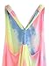 Romwe Women's Sleeveless V Neck Tie Dye Tunic Tops Casual Swing Tee Shirt Dress