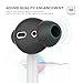 AhaStyle 3 Pairs AirPods Ear Tips Silicone Earbuds Cover [Not Fit in The Charging Case] Compatible with Apple AirPods (3 Pairs Large, Black)