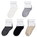 LALUNA BRIDE Kids Boys Cotton Dress Crew Socks 5 Pairs Value Pack Assorted Colors Medium