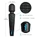 Oopsix Personal Wand Massager Cordless Waterproof - Handheld Electric Body Massager Wand Rechargeable 9 Powerful Vibration Mini Massager for Muscle Recovery(Black)