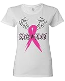 Shop4Ever Save a Rack Women's T-Shirt Breast Cancer Awareness Shirts