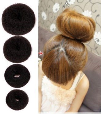 Set Of 4 Pieces Opcc Hot Hair Donut Bun Ring Styler Maker Make The