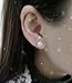 GuqiGuli Sterling Silver 14k Gold 6mm Round Diamond CZ Stud Earrings for Women and Men