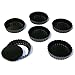 Stately Kitchen's Commercial Grade Non Stick Removable Bottom 5 Inch Mini Quiche Pans/Mini Tart Pans (6 - Pack)