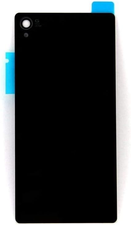 Back Battery Glass Cover Housing Door for Sony Xperia Z3 L55W L55T L55U D6603 D6643 D6653 D6683 (Black)