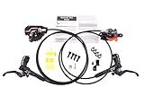 JGbike Shimano XT M8000 Brakes Set,MTB Hydraulic disc Brake Set, Including FIN, Resin Pads, MI-02 Adapter