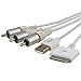 Fivetech US Composite Video to tv-RCA Cable USB for Apple iPad 1 iPhone iPod