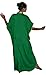 Moroccan Caftans Women Malakia Hand Made with Gold Embroidery Long Length One Size Green