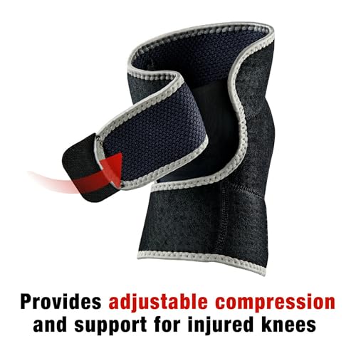 ACE Brand Adjustable Compression Knee Support, Moderate Support for Weak, Sore or Injured Joints, One Size Fits Most