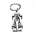 Mehr® F1 Race Car Key Chain | Formula 1 Driver Keychain (Matte Silver)