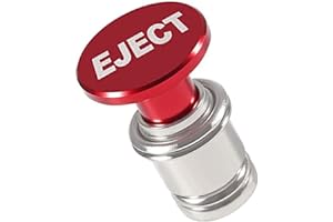 Eject Button Car Cigarette Lighter, MELIFE Anodized Aluminum Universal 12-Volt Replacement Accessory Fits for Most Vehicles Socket Size A (Red)