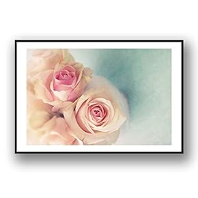 Framed Canvas Wall Art for Living Room, Bedroom Rose Flowers Canvas Prints for Modern Home Decoration Ready to Hang - 16"x24" inches