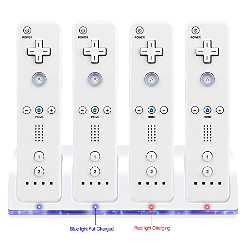 3 Wii+Controller+Rechargeable+Batteries+Controller+White+Nintendo