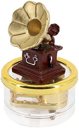 Rosee Box Vintage Phonograph Mechanism Wind Up Music Box Castle in the Sky Melody Perfect Gift