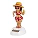 KODORIA Solar Powered Dancing Toy Bobbling Dancing Toy Car Desk Decorative Ornament Kids Children Birthday - Beach Girl