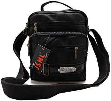 Medium Size Canvas Traveling Cross Body Tactical Bag (Black)