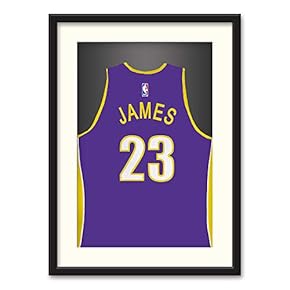 Athletes Jersey Theme Black Framed for Bedroom Livingroom