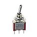 ESUPPORT On/Off/On Mini Miniature Toggle Switch Car Dash Dashboard SPDT 3Pin Pack of 10