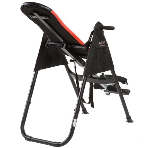 Amazon Com Pure Fitness Inversion Therapy Table Red Black