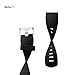 JUNYI Fitbit Charge 2 Bands ,Classic Sports Watch Adjustable Replacement Comfortable Bands for Fitbit Charge 2 Fitness Smart Wristbands Strap ( Black)